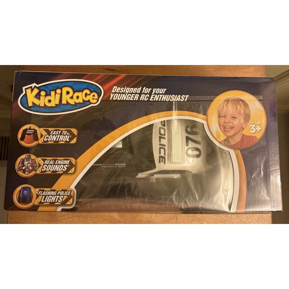 Kidirace Remote Control Police Car‎ Toy with Lights and Sirens - Rechargeable